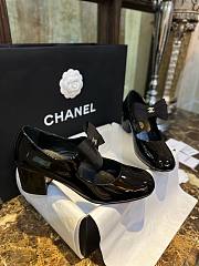 Chanel Mary Janes Shoes Polished Calfskin Black - 1