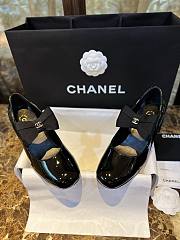 Chanel Mary Janes Shoes Polished Calfskin Black - 3