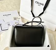 Celine Triomphe Bag Black 22x16.5x7cm - 4