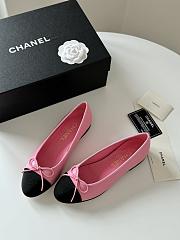Chanel Ballerina Flat Pink Black - 5