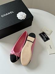 Chanel Ballerina Flat Pink Black - 2