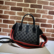 Gucci Jackie 1961 Medium Tote Bag Black 30x24x12cm - 4