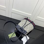 Gucci Ophidia GG Small Bucket Bag Blue 26x20.5x11cm - 4