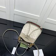 Gucci Ophidia GG Small Bucket Bag White 26x20.5x11cm - 4