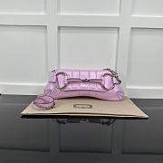 Gucci Horsebit Chain Medium Shoulder Bag Pink Iridescent 38x15x16cm - 1