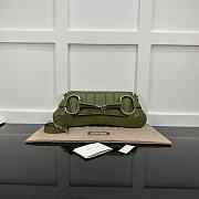 Gucci Horsebit Chain Medium Shoulder Bag Green 38x15x16cm - 1