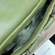 Gucci Horsebit Chain Medium Shoulder Bag Green 38x15x16cm - 2