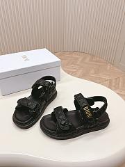 Dior Dioract Sandal Black Quilted Cannage Calfskin - 2