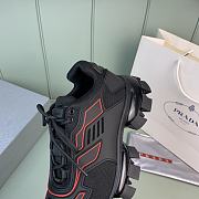Prada Cloudbust Thunder Knit Black Red Sneaker - 5