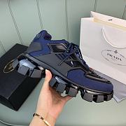 Prada Cloudbust Thunder Knit Black Blue Sneaker - 1