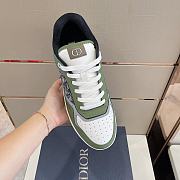 Dior B27 Low Olive Cream Sneaker - 4