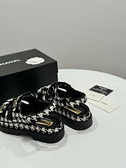 Chanel Black White Sandal - 4