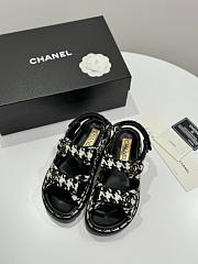 Chanel Black White Sandal - 2