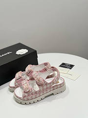 Chanel Pink White Sandal - 1