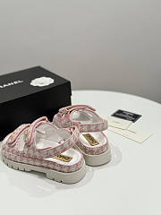 Chanel Pink White Sandal - 4