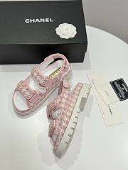 Chanel Pink White Sandal - 3