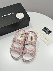 Chanel Pink White Sandal - 2