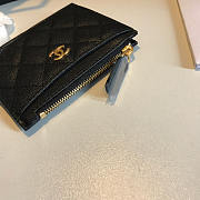 Chanel Zipped Cardholder With Cards Black 11x5x9cm - 3