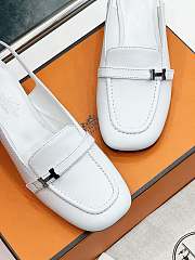 Hermes Infinie 50 Pump White 5cm - 2