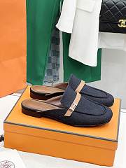 Hermes Groupie Mules Denim - 1