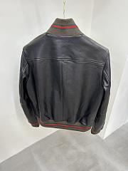 Gucci Leather Black Jacket - 4