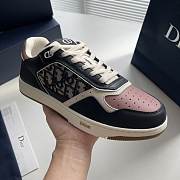 Dior B27 Low Deep Blue Plum Oblique Sneaker - 3