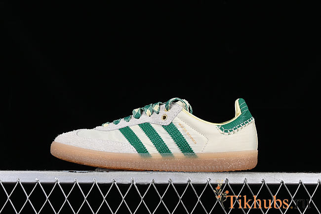 Adidas Samba Wales Bonner Cream Green Sneaker - 1