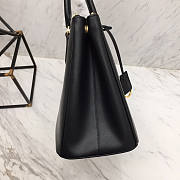 Prada Galleria Saffiano Leather Black Bag 33x23.5x14.5cm - 6