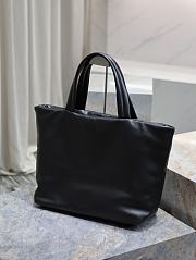 YSL Tote Nappa Lambskin Black 41-50x43x17cm - 4