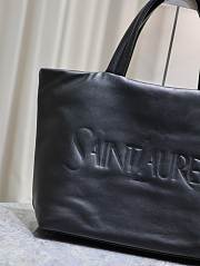 YSL Tote Nappa Lambskin Black 41-50x43x17cm - 3