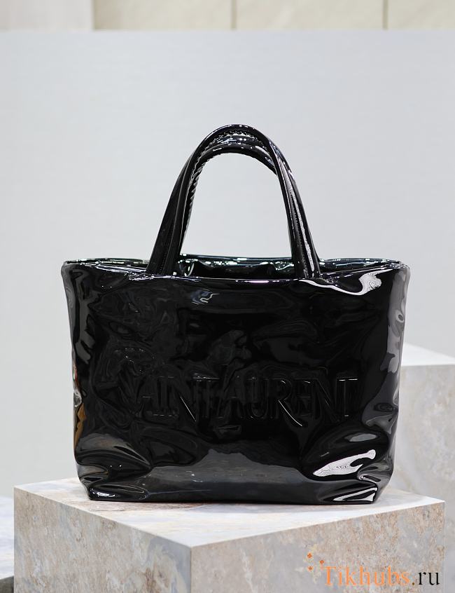 YSL Tote Nappa Patent Black 41-50x43x17cm - 1