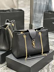 YSL Cassandra Black Tote Shopper Bag 33x22x15cm - 4