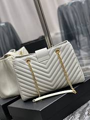 YSL Shopping Tote Bag White 33x22x15cm - 6