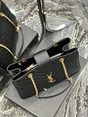 YSL Shopping Tote Bag Black 33x22x15cm - 2