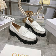 Dior Boy Platform Loafer White Brushed Calfskin - 1