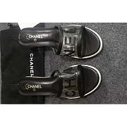 Chanel Transparent Logo Sandals Black - 4