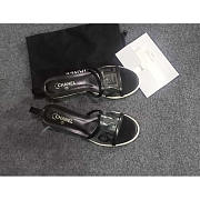 Chanel Transparent Logo Sandals Black - 2