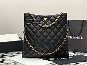Chanel Maxi Hobo Bag Black 39cm - 1