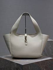 YSL Bea In Grained Leather White 50x28x18cm - 1