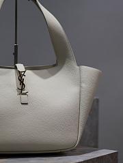 YSL Bea In Grained Leather White 50x28x18cm - 2