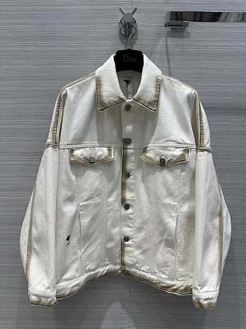 Dior Oversized Jacket White Denim