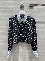 Prada Clover-print Silk Shirt - 1