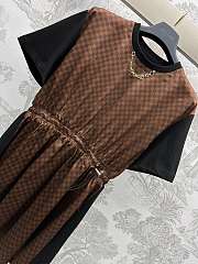 Louis Vuitton LV Damier Front Drawstring Dress  - 4