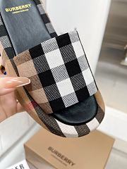 Burberry Check Cotton Slides  - 2