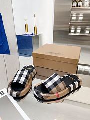 Burberry Check Cotton Slides  - 4