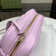 Gucci Marmont Small Shoulder Bag Pink Iridescent 24x13x7cm - 4