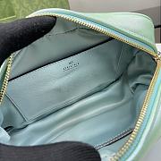 Gucci Marmont Small Shoulder Bag Green Iridescent 24x13x7cm - 3