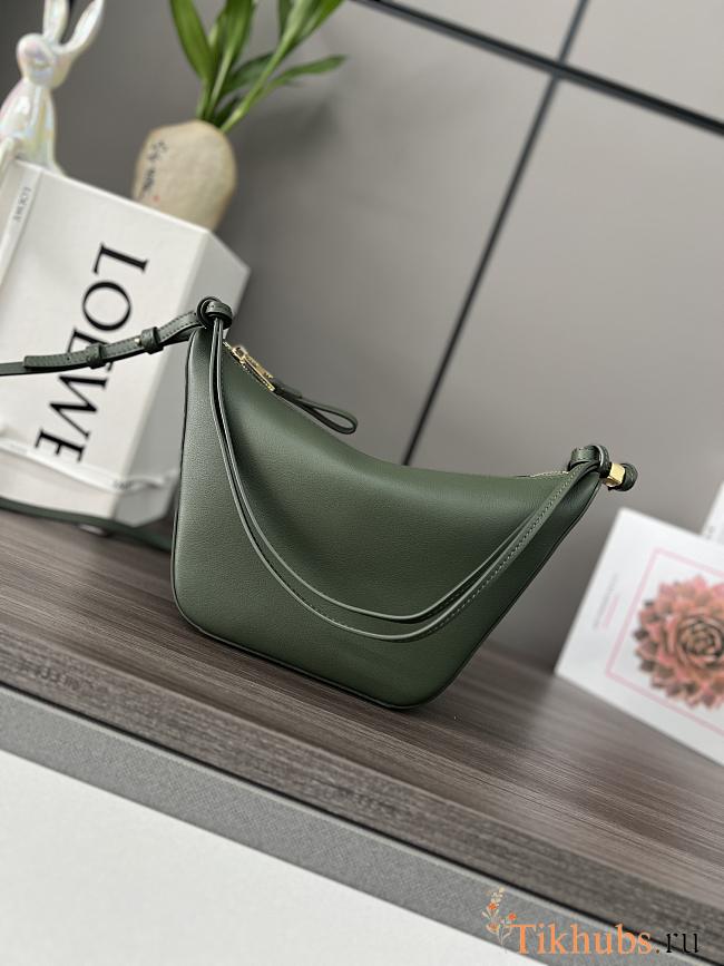 Loewe Mini Hammock Hobo Bag Green 28x17x9.5cm - 1