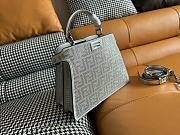 Fendi Peekaboo Iseeu Bag Silver Crystal 27x21x11cm - 4