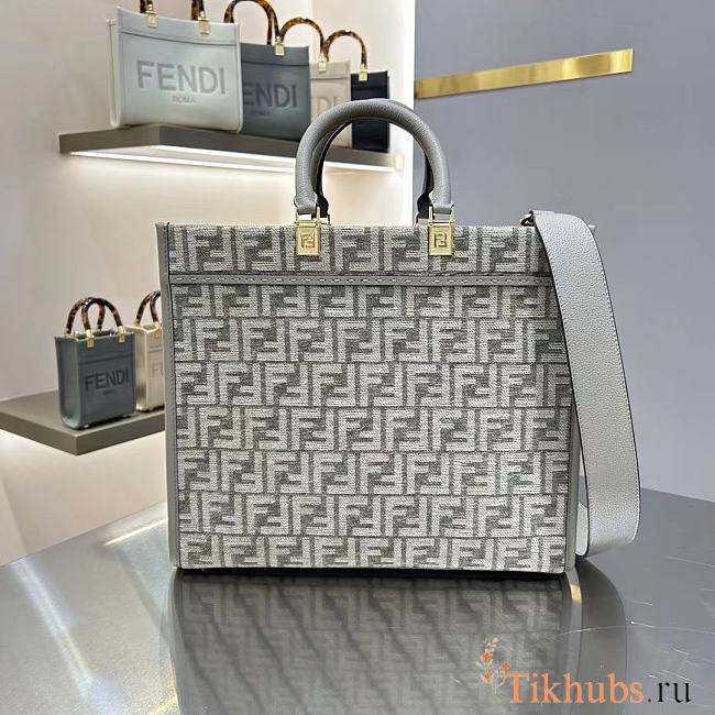 Fendi Medium Sunshine Grey Bag 35x31x17cm - 1